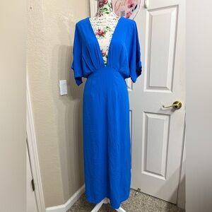 Fashion Nova Vibrant Blue Maxi Dress